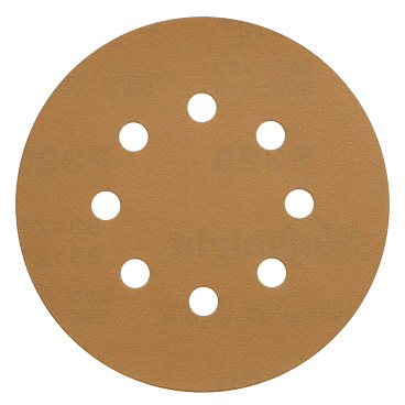 Диск шлифовальный Sunmight Gold d125 мм P320 на липучку бумажная основа (5 шт.)