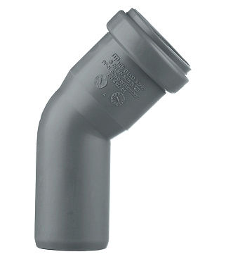 Отвод Ostendorf НТВ d32 мм 45° пластиковый для внутренней канализации (110120)