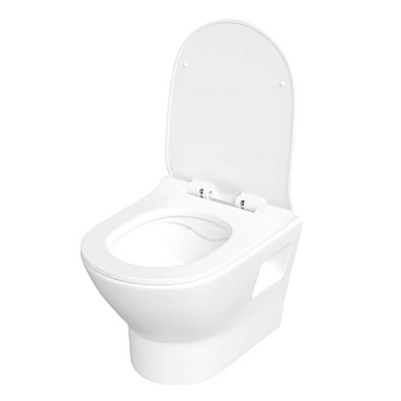 Унитаз подвесной Corsa Deco KX Rimless безободковый с сиденьем дюропласт микролифт (WHKX500RS)