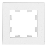 Рамка Systeme Electric AtlasDesign Nature одноместная мрамор крем роял (ATN343101)