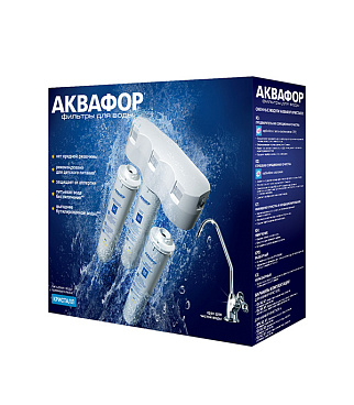 Фильтр для воды Аквафор Кристалл Н трехступенчатый