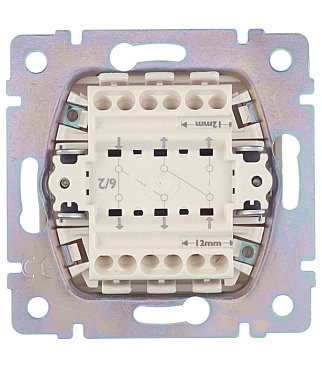 Переключатель Legrand Valena двухклавишный встраиваемый слоновая кость (695604)