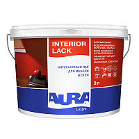 Лак акриловый Aura Luxpro Interior Lack бесцветный 9 л полуматовый