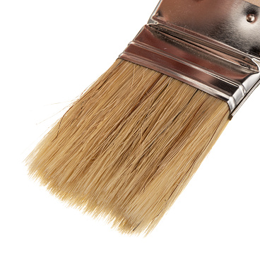 Кисть радиаторная натуральная щетина деревянная ручка 50х10 мм для эмалей и лаков на алкидной основе