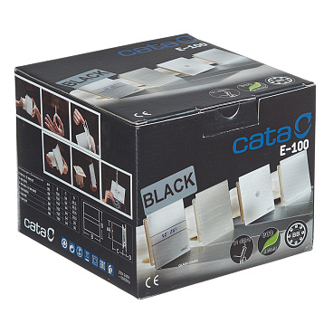 Вентилятор осевой Cata E-100 G BK d100 мм черный