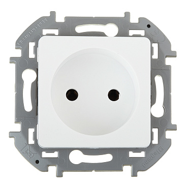 Розетка Legrand Inspiria встраиваемая белая (673710)