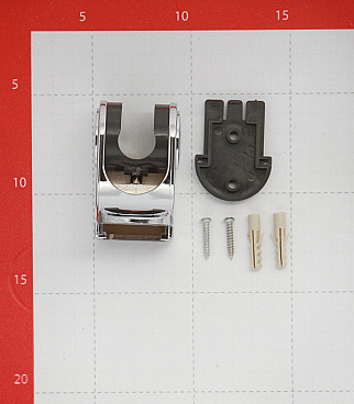 Держатель для лейки Union c регулировкой наклона пластик хром (MW228A)