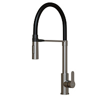 Смеситель для кухни Mixline MLSS-0402 сатин с высоким изливом однорычажный (556020)