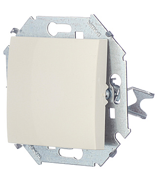 Выключатель Simon 15 одноклавишный встраиваемый слоновая кость (1591101-031)