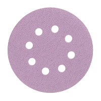 Диск шлифовальный КМ Purple d125 мм P80 на липучку бумажная основа (5 шт.)