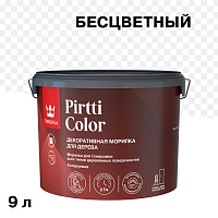 Морилка Tikkurila/Tikkivala Pirtti Color водная бесцветная 9 л