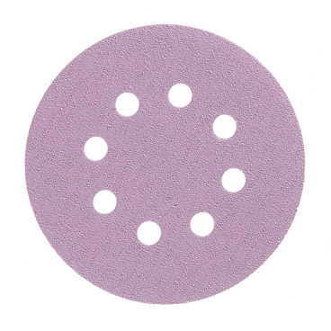 Диск шлифовальный КМ Purple d125 мм P80 на липучку бумажная основа (5 шт.)