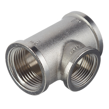 Тройник Valtec 1 ВР(г) х 3/4 ВР(г) х 1 ВР(г) латунный (VTr.750.N.0605)