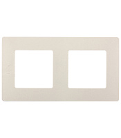 Рамка Legrand Etika двухместная слоновая кость (672512)