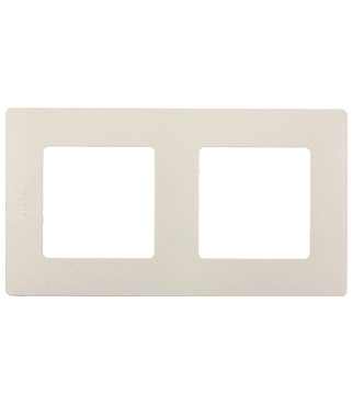 Рамка Legrand Etika двухместная слоновая кость (672512)