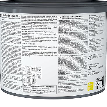 Антисептик Tikkurila/Tikkivala Valtti Expert Akva декоративный для дерева белый дуб 9 л