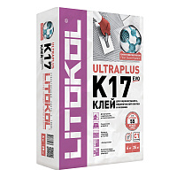 Клей для плитки/ керамогранита/ мозаики/ камня Litokol K17 серый класс C1 T 25 кг