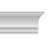 Плинтус потолочный из пенополистирола 120х60х2000 мм под натяжной потолок Солид С 52/120