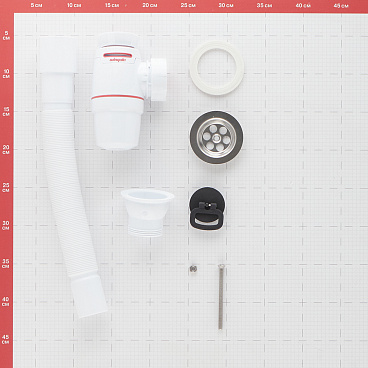 Сифон для мойки Wirquin Neo Air System 1 1/2х40 мм с выпуском d70 мм с соединением 40/50 мм (30987083)