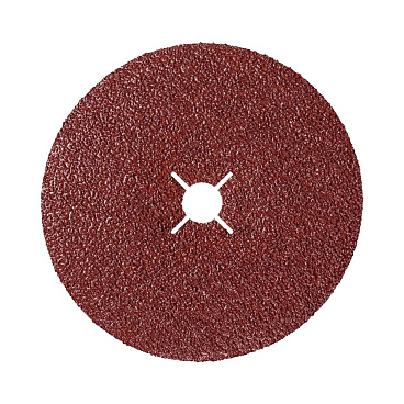 Круг фибровый шлифовальный по металлу Sait 125х22 мм P80 со шлицами