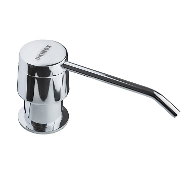 Дозатор для моющего средства Ukinox Nord 300 мл металл/пластик хром глянец встраиваемый (801 CR)