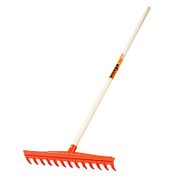 Грабли прямые Amigo (77014) пластиковые для грунта 13 зубьев 1500 мм