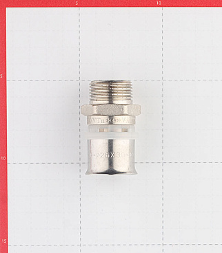 Соединитель прямой VALTEC (VTm.201.N.002605) 26(пресс) х 3/4 НР(ш)