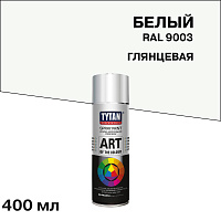 Краска аэрозольная Tytan Professional Art Of The Colour белая глянцевая RAL 9003 400 мл