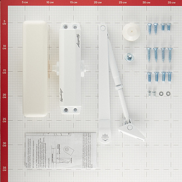Доводчик дверной Lavelly (25-45 кг) белый