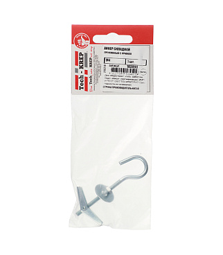 Дюбель складной пружинный L-образный крюк M4 100x14 мм (1 шт.)