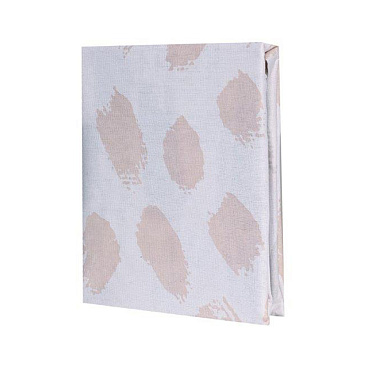 Простыня на резинке 160х200х25 см бязь серо-белая Melissa Rhona