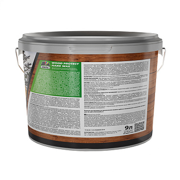 Антисептик Dufa Wood Protect Hard Wax декоративный для дерева каштан 9 л