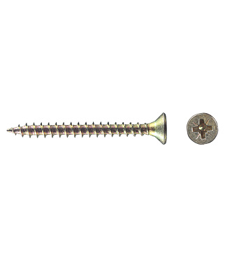 Саморезы универсальные 30x3,0 мм желтые (200 шт.)