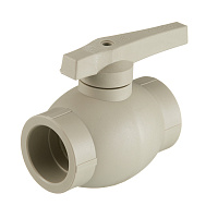 Кран шаровой полипропиленовый Valfex 50 мм серый (10144050Г)