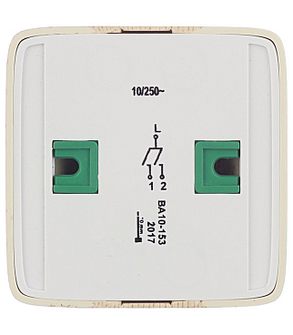 Выключатель Hegel Alfa двухклавишный накладной сосна (ВА10-153-02)