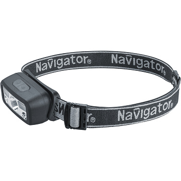 Фонарь налобный Navigator NPT-H45-ACCU светодиодный 1 LED 3 Вт аккумуляторный Li-Ion 400 мАч пластик 5 режимов (95561)