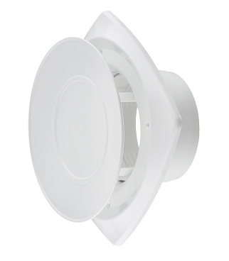 Анемостат приточный регулируемый Era с фланцем d100 мм белый