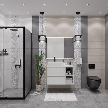 Плитка облицовочная Lavelly City Jungle Gray Wood серая 500х250х9 мм (13 шт.=1,625 кв.м)