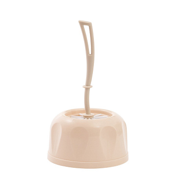 Ершик для унитаза Альтернатива напольный пластик бежевый (6628618)