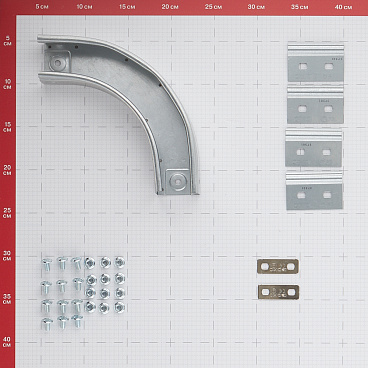 Угол для лотка горизонтальный 90° DKC 50х50 мм с креплением (36000K)