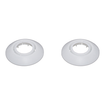 Обвод для труб ПВХ декоративный Идеал 25-34 мм белый (2 шт.)