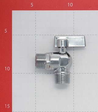 Кран шаровой латунный Valtec 1/2 НР(ш) х 1/2 НР(ш) к бытовой технике мини угловой (VT.392.N.04)