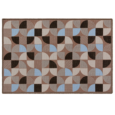 Коврик грязезащитный ТПЕ Бавено 100х67 см серо-коричневый