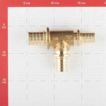 Тройник Stout 32 х 25 х 25 мм латунный (SFA-0014-322525)