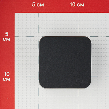 Выключатель Systeme Electric Blanca одноклавишный накладной антрацит с самовозвратом (BLNCA101016)