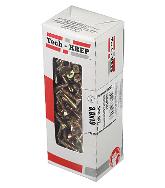 Саморезы оконные 19x3,9 мм с буром желтые (500 шт.)