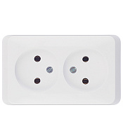 Розетка Systeme Electric Этюд накладная белая (PA16-005B)