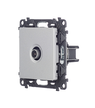 Розетка телевизионная Legrand Valena Life встраиваемая алюминий (753651)