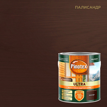 Антисептик Pinotex Ultra декоративный для дерева палисандр 2,5 л