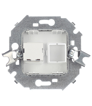 Розетка телефонная Simon 15 встраиваемая белая RJ11 (1591480-030)